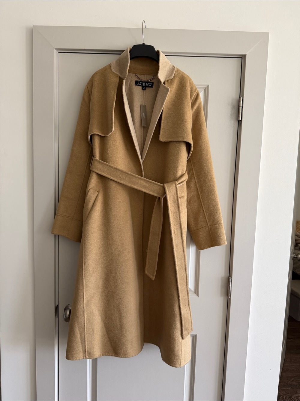 J. Crew Camel Belted Trench Coat